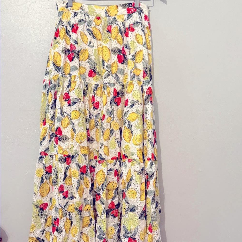 Seafolly Lemon and Floral Maxi Skirt